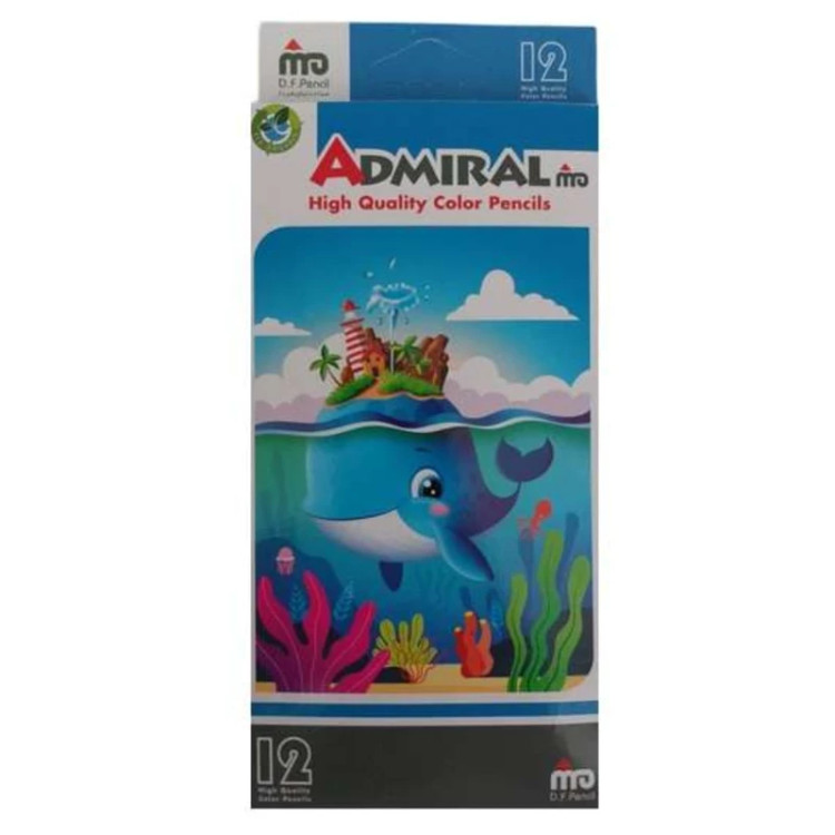 مداد رنگی 12 رنگ آدمیرال Admiral 761C
