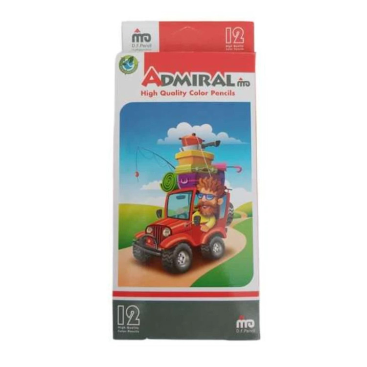 مداد رنگی 12 رنگ آدمیرال Admiral 761C