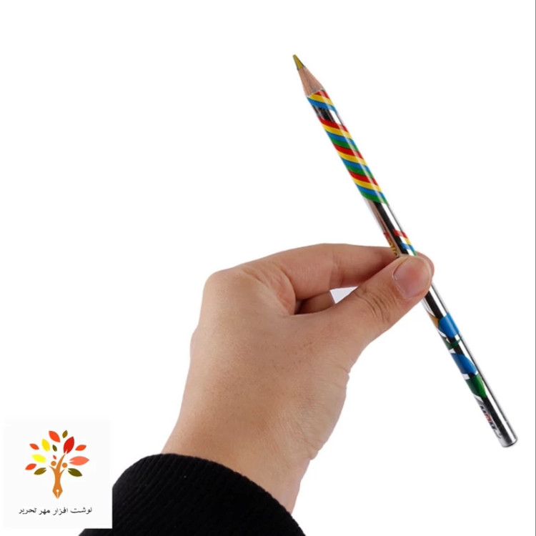 مداد چهار رنگ رنگین کمانی ام جی ام MGM rainbow 4CL