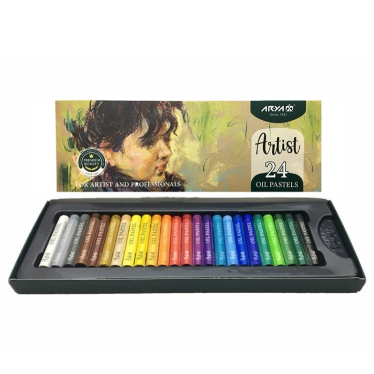 مداد شمعی 24 رنگ آرتیست آریا Arya Artist 2602