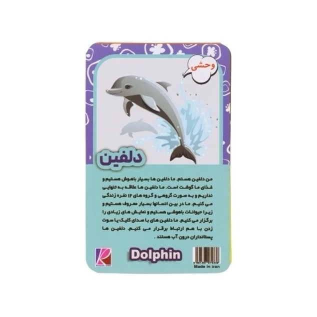 فلش کارت آموزشی حیوانات بسته 12 عددی