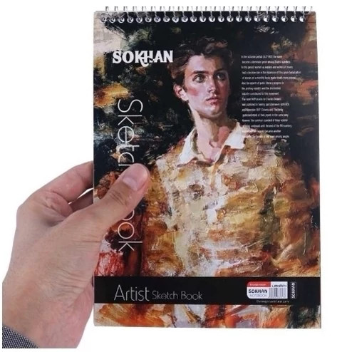 دفتر طراحی A5 سیمی 50 برگ سخن