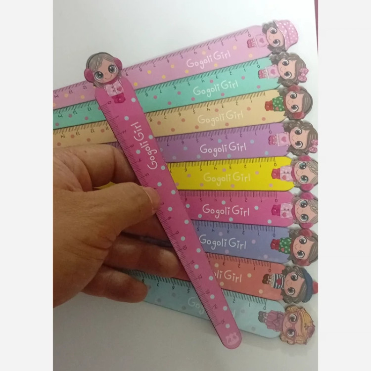 خط کش چوبی 15cm دخترانه