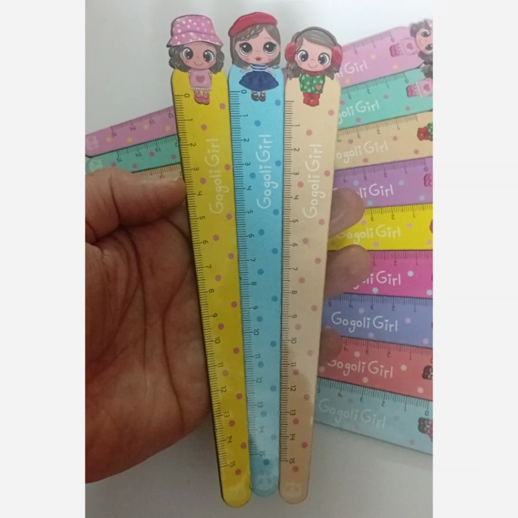 خط کش چوبی 15cm دخترانه