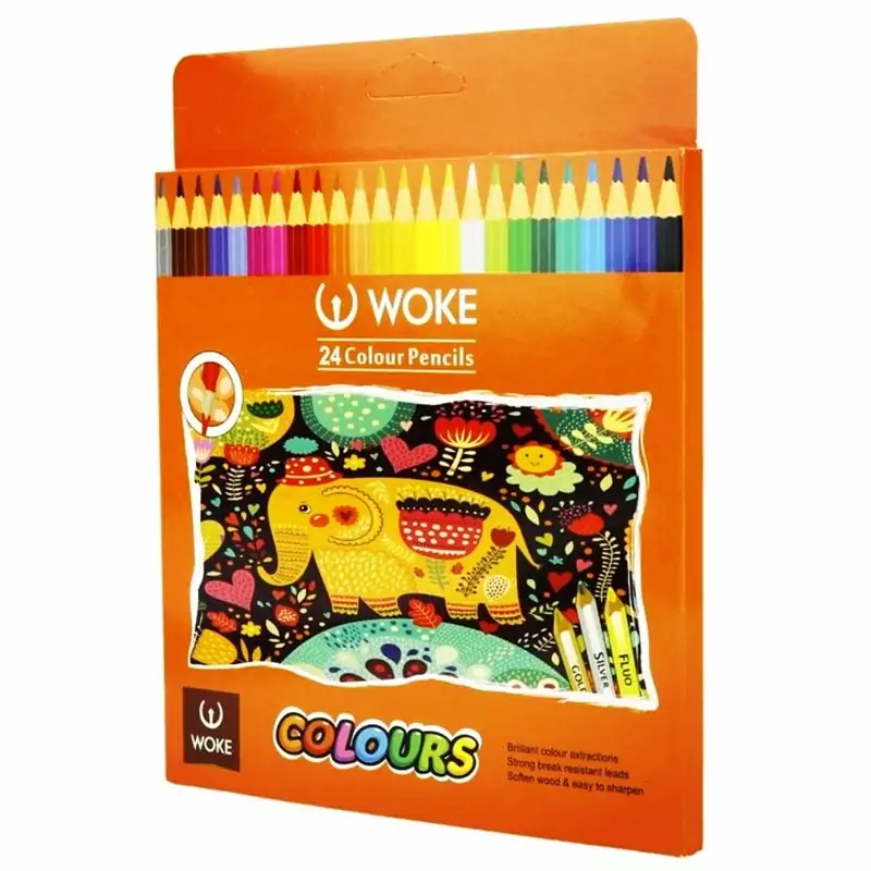 مداد رنگی 24 رنگ ووک