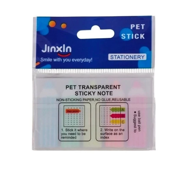 کاغذ یادداشت چسب دار طرح مداد Jinxln P01-2 4.5*1.2cm بسته 5 عددی