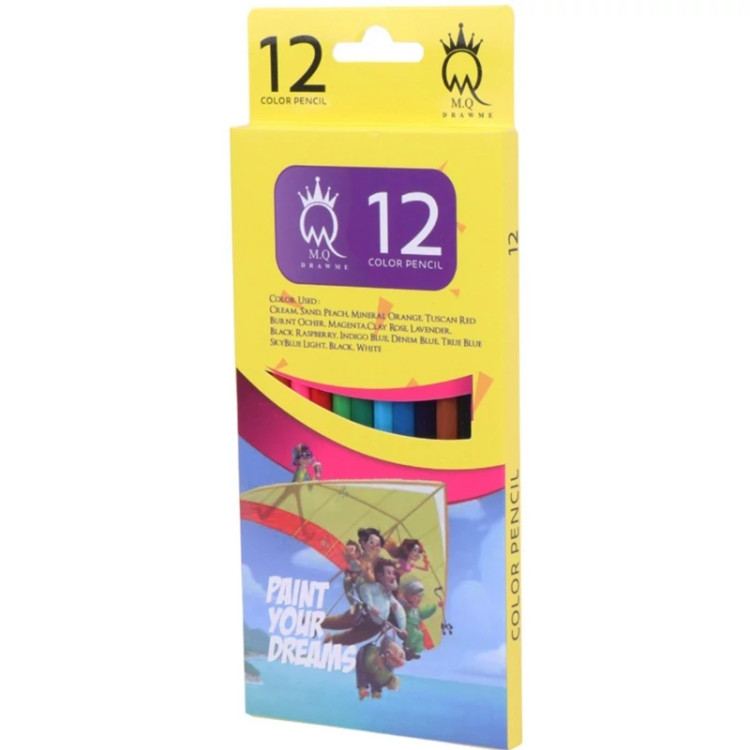 مداد رنگی 12 رنگ ام کیو M.Q MQ-00012M