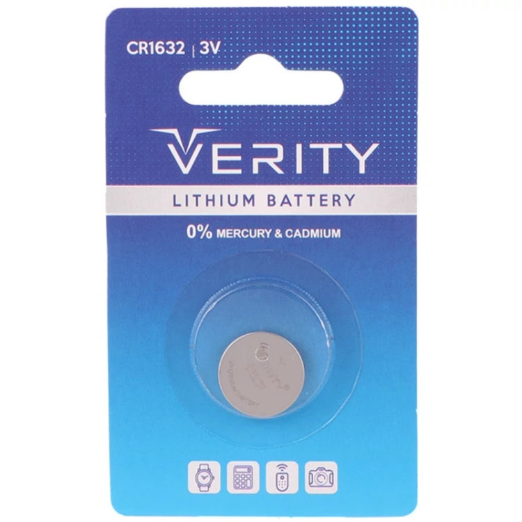 باتری سکه ای لیتیومی VERITY وریتی مدل CR1632 با ولتاژ 3 ولت