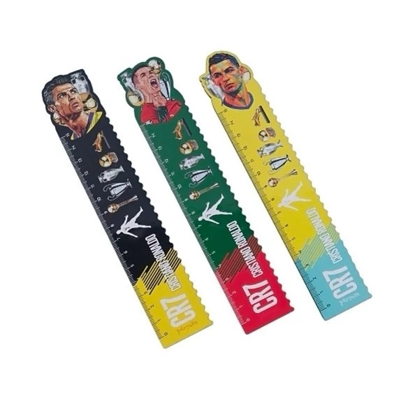 خط کش چوبی دالبر دار طرح فوتبالی Parsam