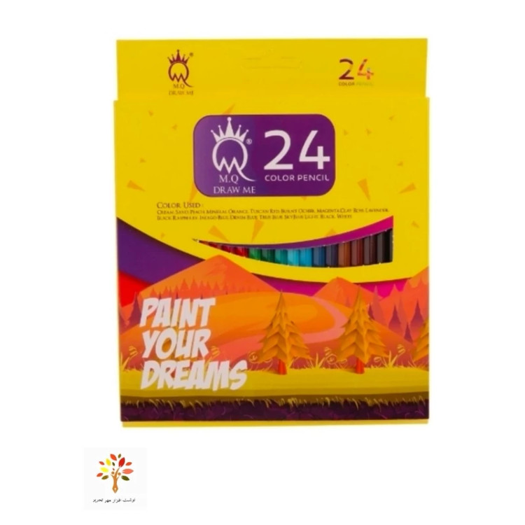 مداد رنگی 24 رنگ ام کیو