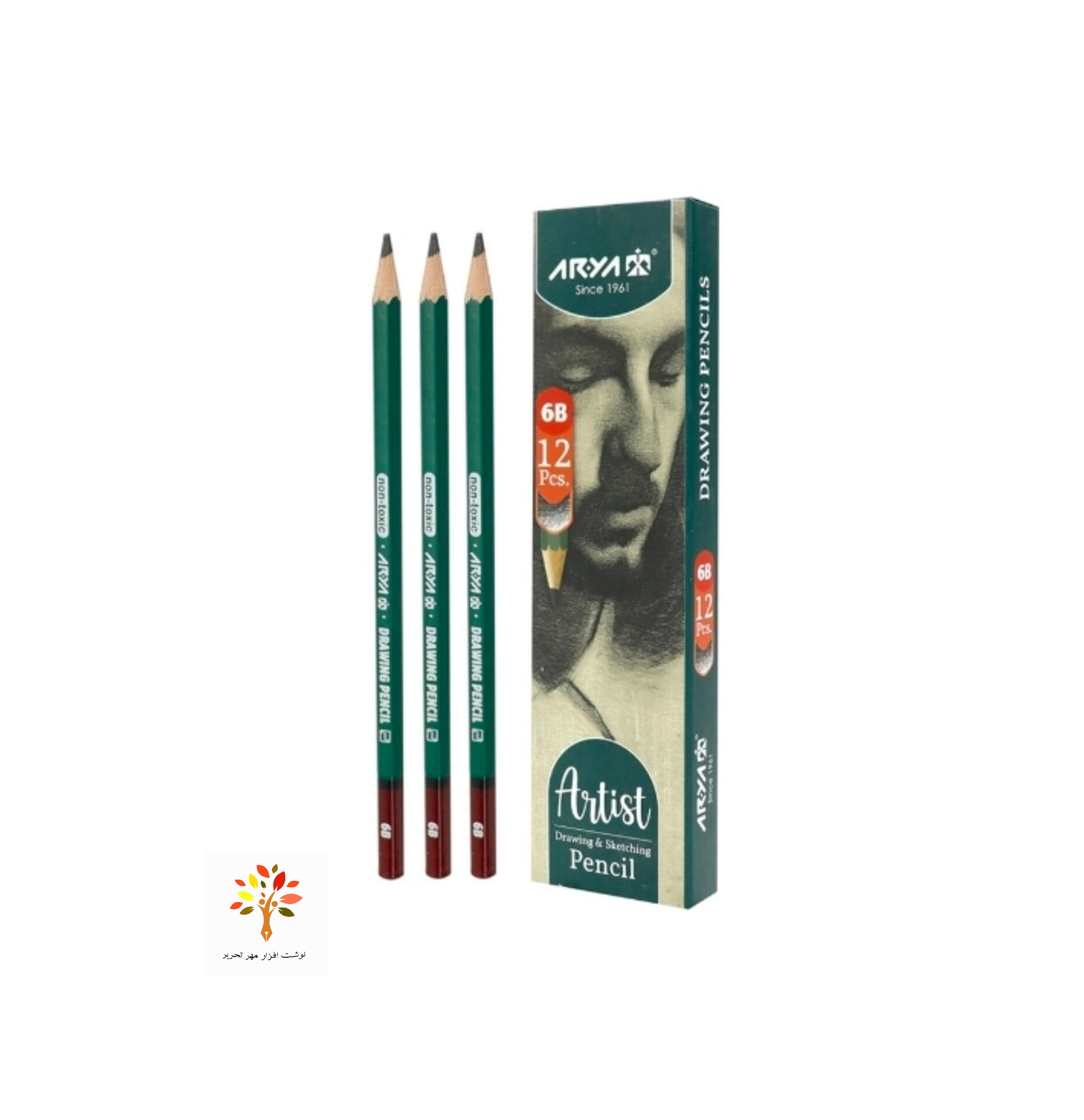 مداد طراحی آریا Arya Artist 3505 6B
