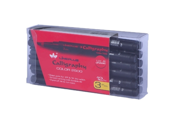 قلم خطاطی لاین پلاس Calligraphy Color 2500 سایز 3 میلی متر