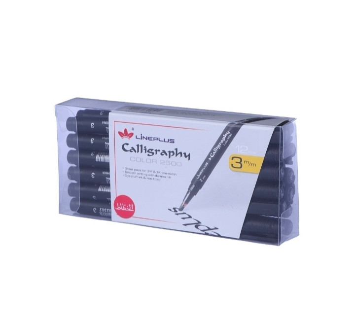 قلم خطاطی لاین پلاس Calligraphy Color 2500 سایز 3 میلی متر