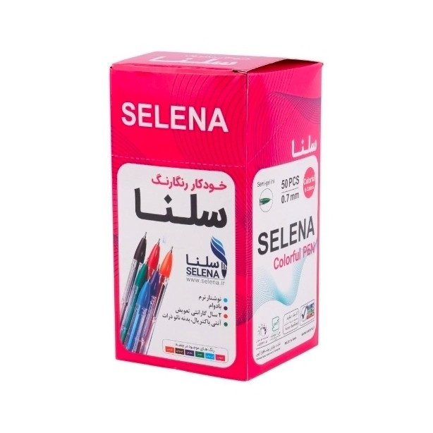 خودکار رنگی Selena با قطر 0.7 میلی متر