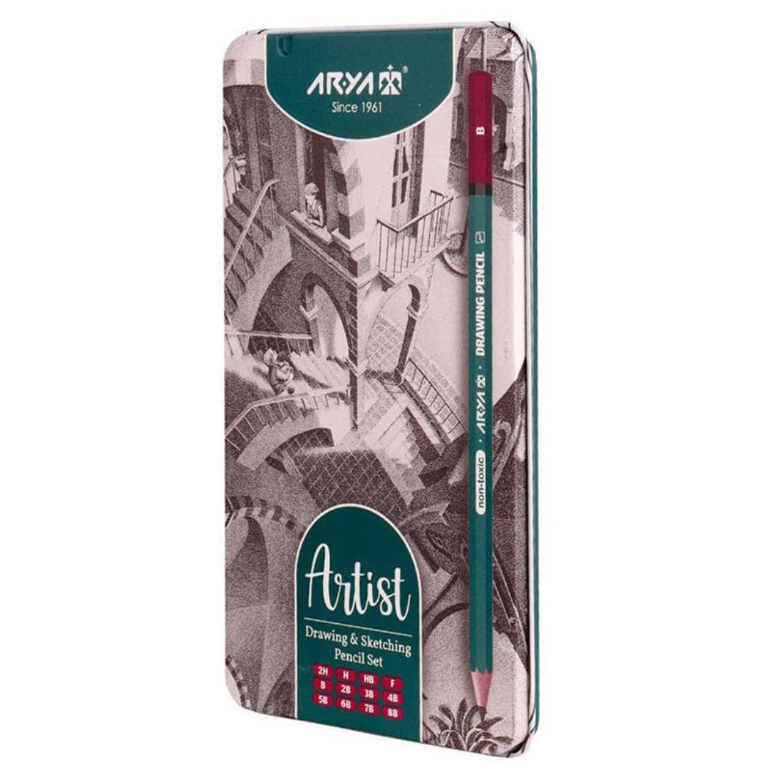 مداد طراحی آریا Arya Artist 3075 بسته 12 عددی