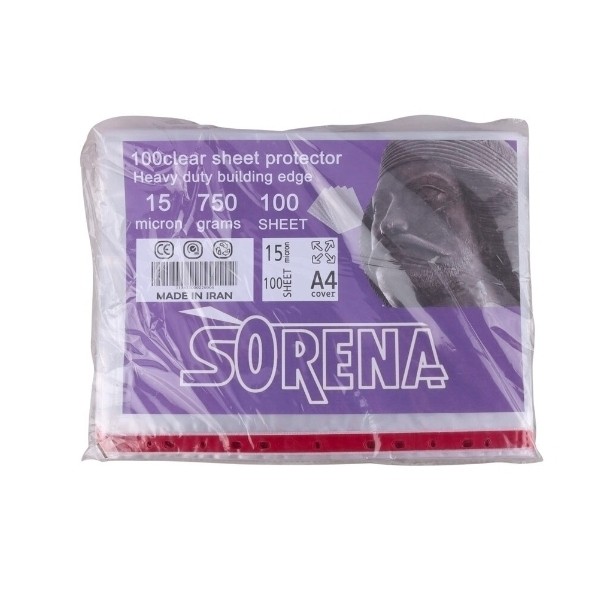 کاور کاغذ Sorena 15mu سایز A4 بسته 10 عددی
