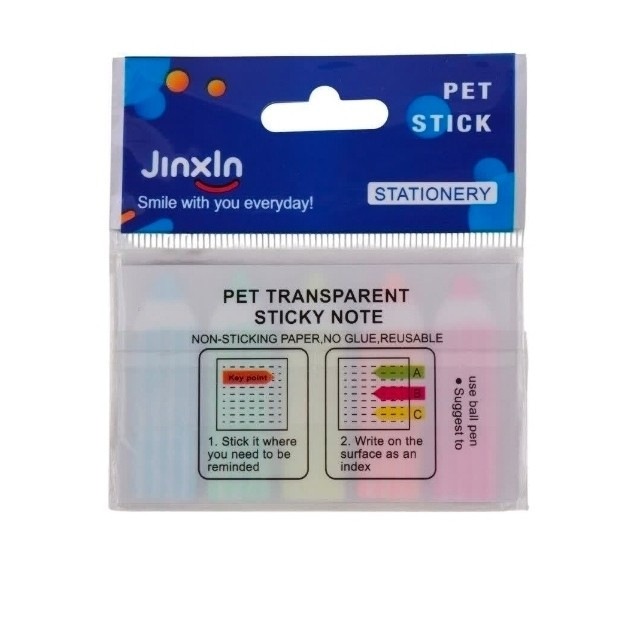 کاغذ یادداشت چسب دار طرح مداد Jinxln P01-2 4.5*1.2cm بسته 5 عددی