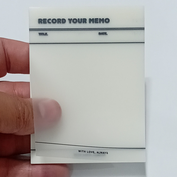 کاغذ یادداشت چسب دار ساده شفاف Sticky Note 7*9.5cm بسته 50 برگی