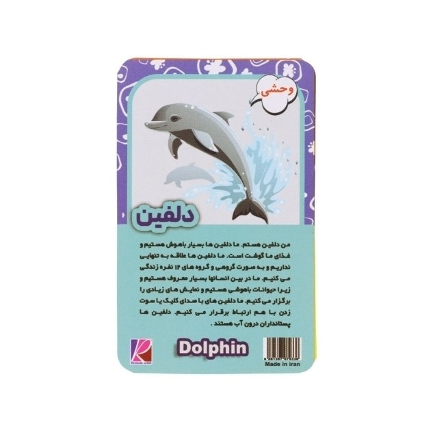 فلش کارت آموزشی حیوانات بسته 12 عددی
