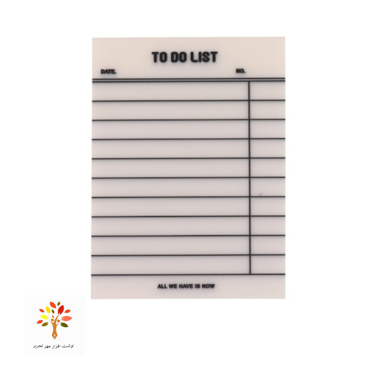 کاغذ یادداشت چسب دار خط دار شفاف Sticky Note 7*9.5cm بسته 50 برگی