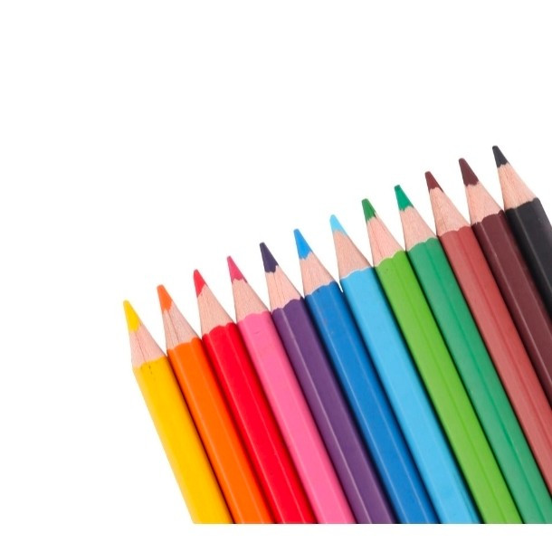 مداد رنگی جعبه فلزی 12 رنگ لوکی مدل Coloring World
