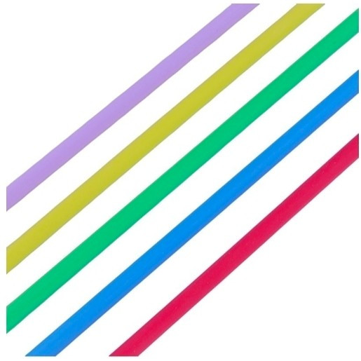 نی پلاستیکی رنگی بسته 45 عددی