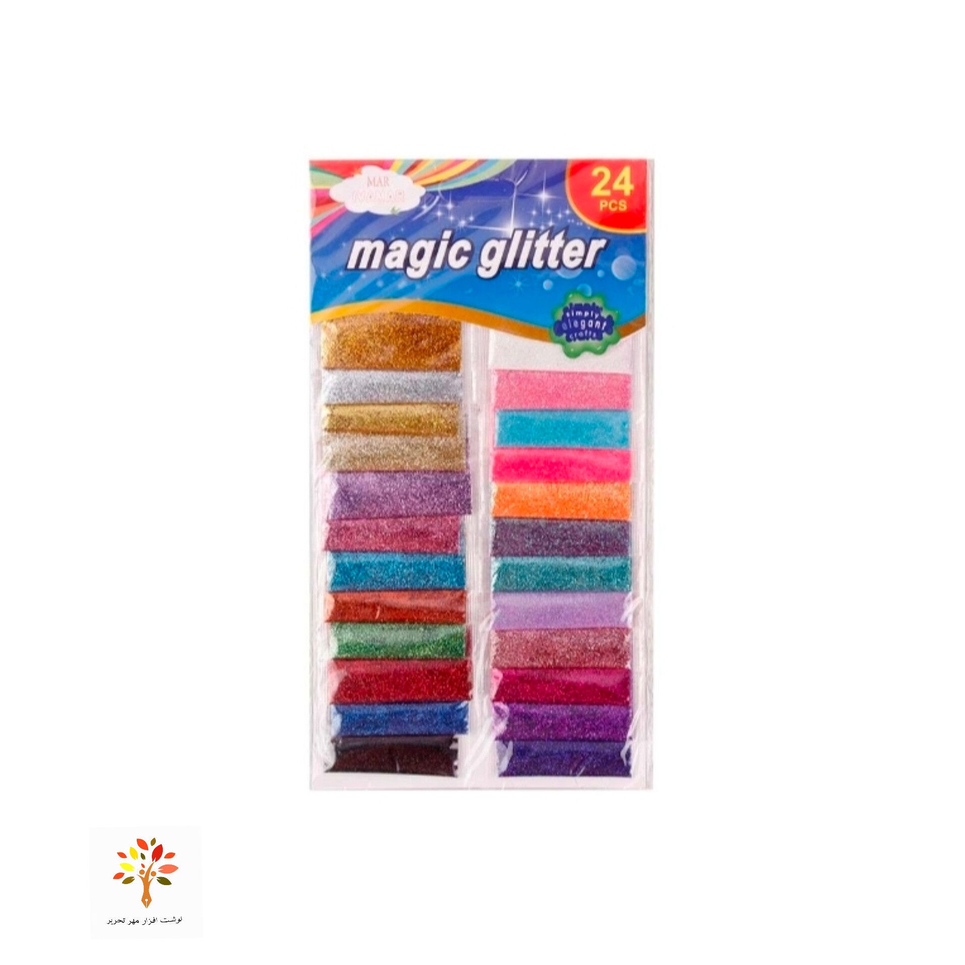 پودر اکلیل رنگی Magic Glitter بسته 1 عددی