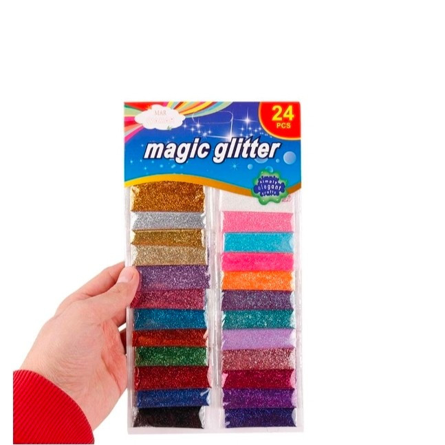 پودر اکلیل رنگی Magic Glitter بسته 1 عددی