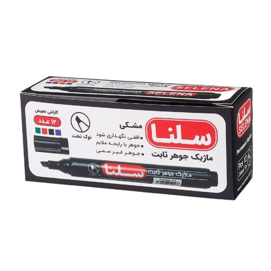 ماژیک معمولی جوهر ثابت سلنا نوک تخت Selena SP125