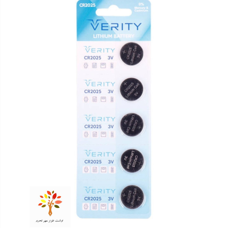 باتری سکه ای Verity CR2025 بسته 1 عددی