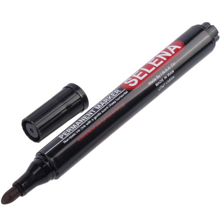 ماژیک معمولی جوهر ثابت سلنا نوک گرد Selena SP125