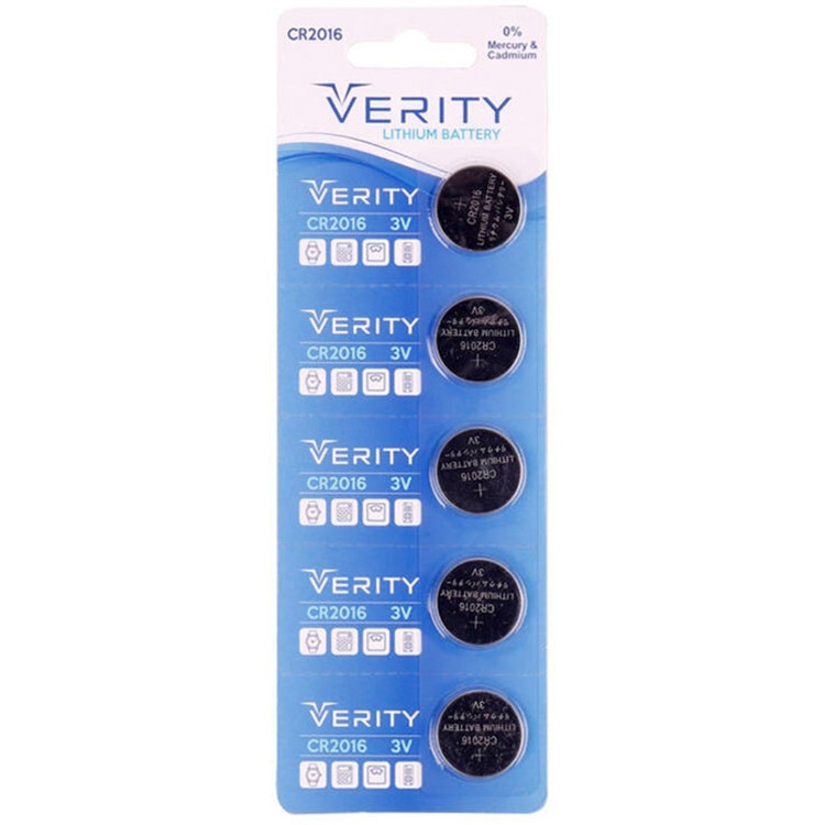 باتری سکه ای Verity CR2016 بسته 1 عددی