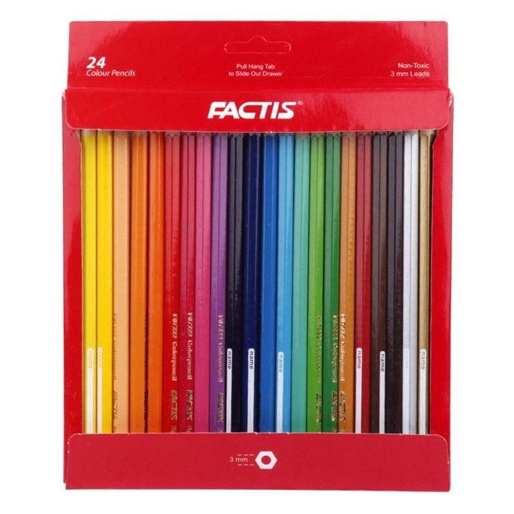 مداد رنگی 24 رنگ فکتیس Factis F07112324