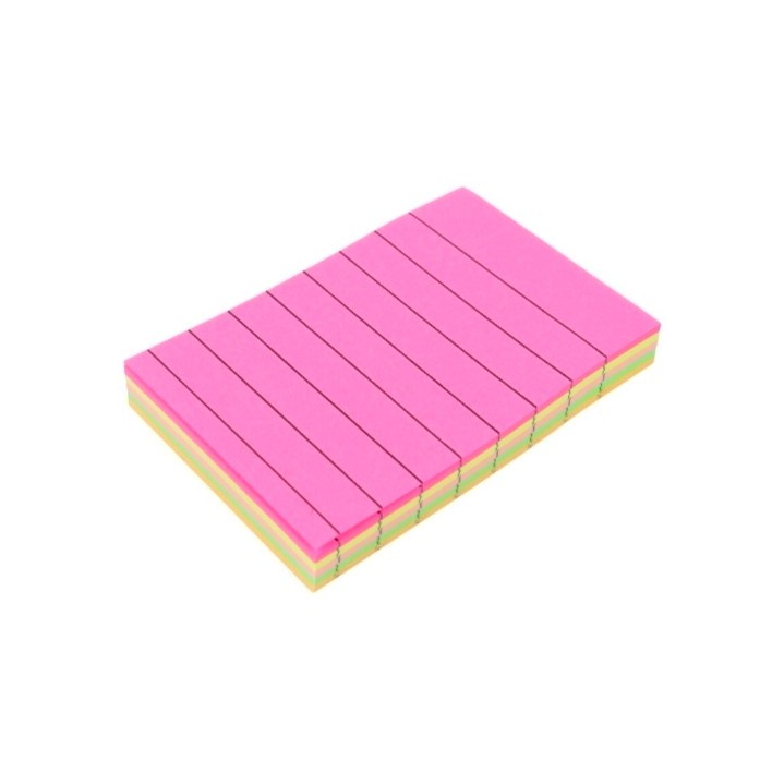 کاغذ یادداشت ساده و خط دار چسب دار Xing Li S1-2 7.6*5.1cm بسته 100 برگی