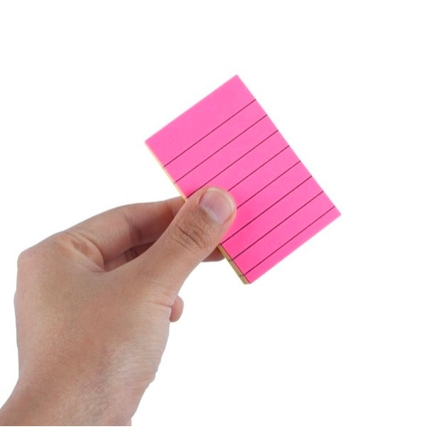 کاغذ یادداشت ساده و خط دار چسب دار Xing Li S1-2 7.6*5.1cm بسته 100 برگی