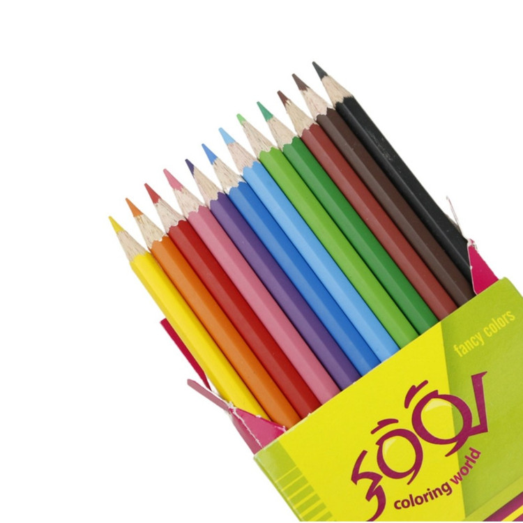 مداد رنگی 12 رنگ لوکی Looky Coloring World