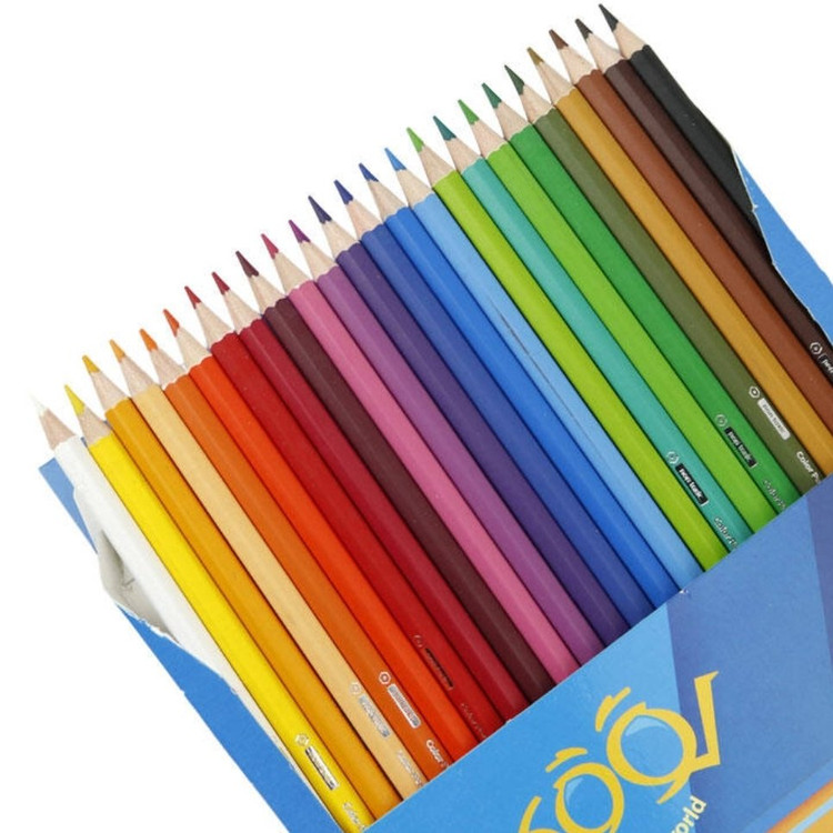 مداد رنگی 24 رنگ لوکی Looky Coloring World